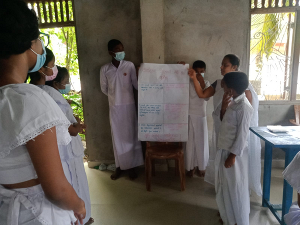 A drug prevention program for students of Homagama Mullegama Sri Sucharithodaya Dhamma School.